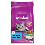 Alimento Seco Gato Adulto Whiskas sabor Pescado 10kg