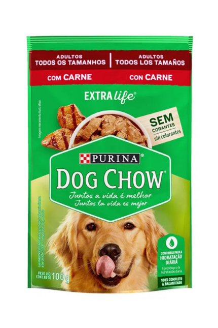 Alimento Húmedo Perro Adulto Dog Chow sabor Carne 100g