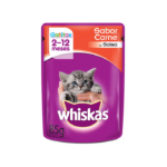 Alimento Húmedo Gatito Whiskas sabor Carne 85g