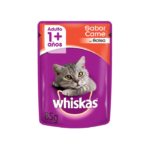 Alimento Húmedo Gato Adulto Whiskas sabor Carne 85g