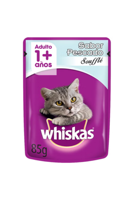Alimento Húmedo Gato Adulto Whiskas sabor Pescado 85g