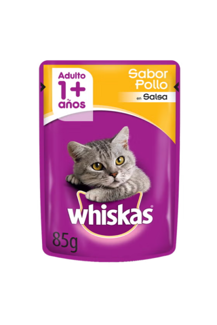 Alimento Húmedo Gato Adulto Whiskas sabor Pollo 85g