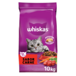Alimento Seco Gato Adulto Whiskas sabor Carne 10kg